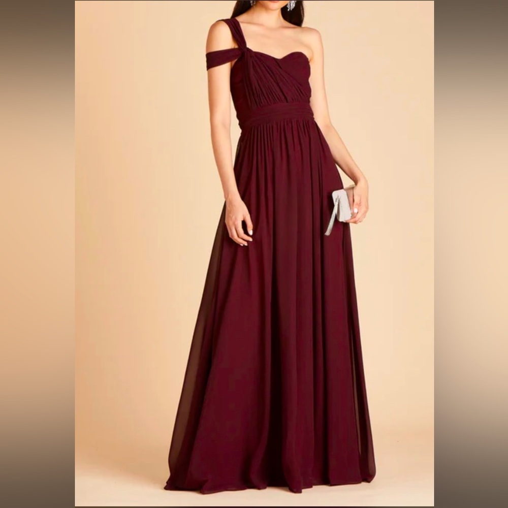 NWOT Birdy Grey Grace Convertible Dress in Chiffon Cabernet
